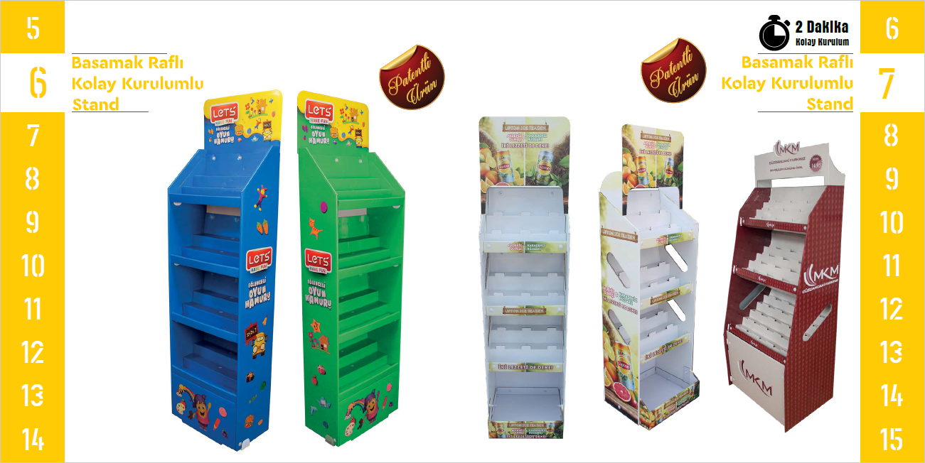 Step Shelf Stands 6-7