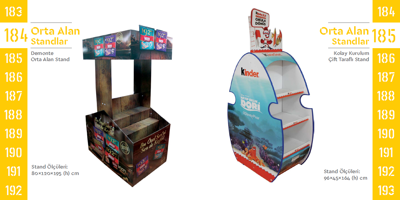 Central Area Stands 184-185