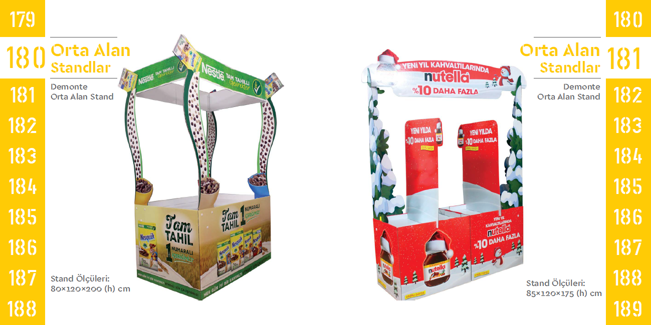 Demountable Central Area Stands 180-181