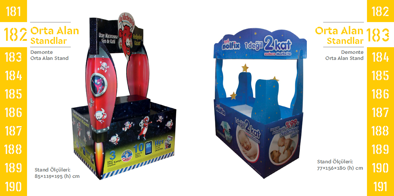 Demountable Central Area Stands 182-183