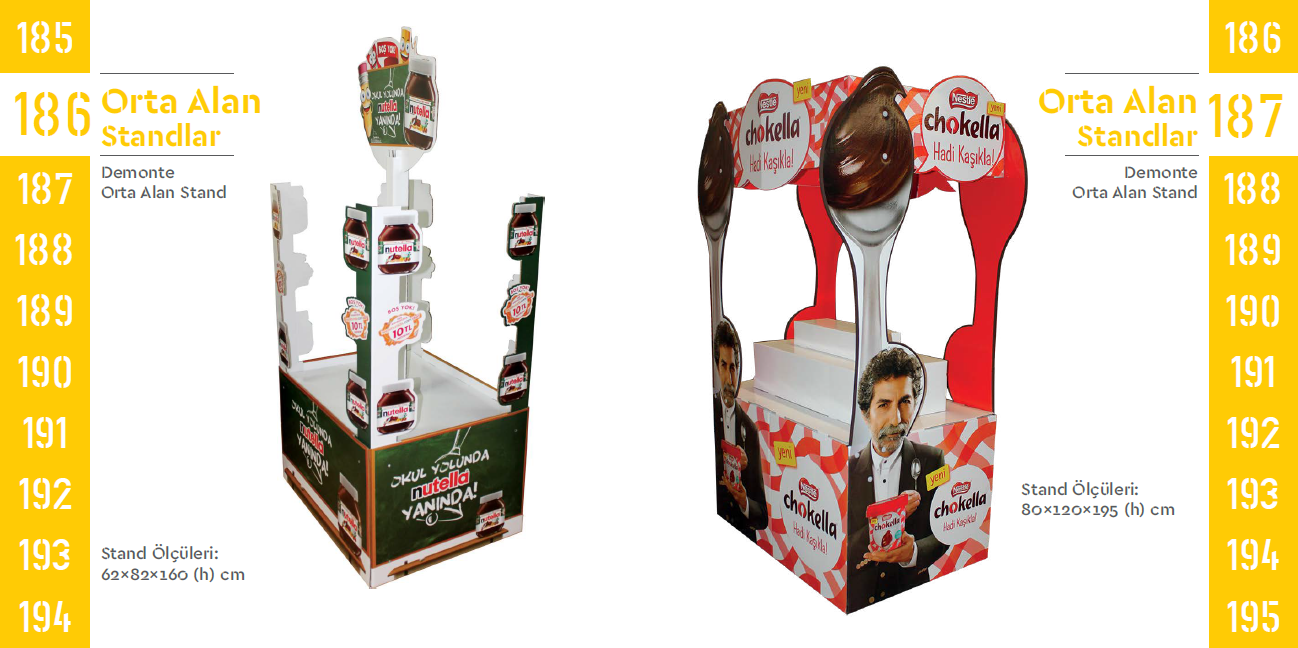 Demountable Central Area Stands 186-187