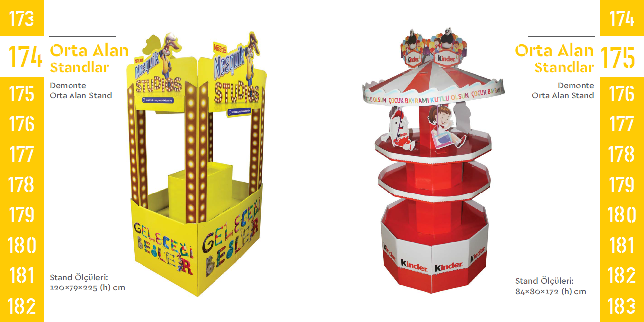 Demountable Central Area Stands