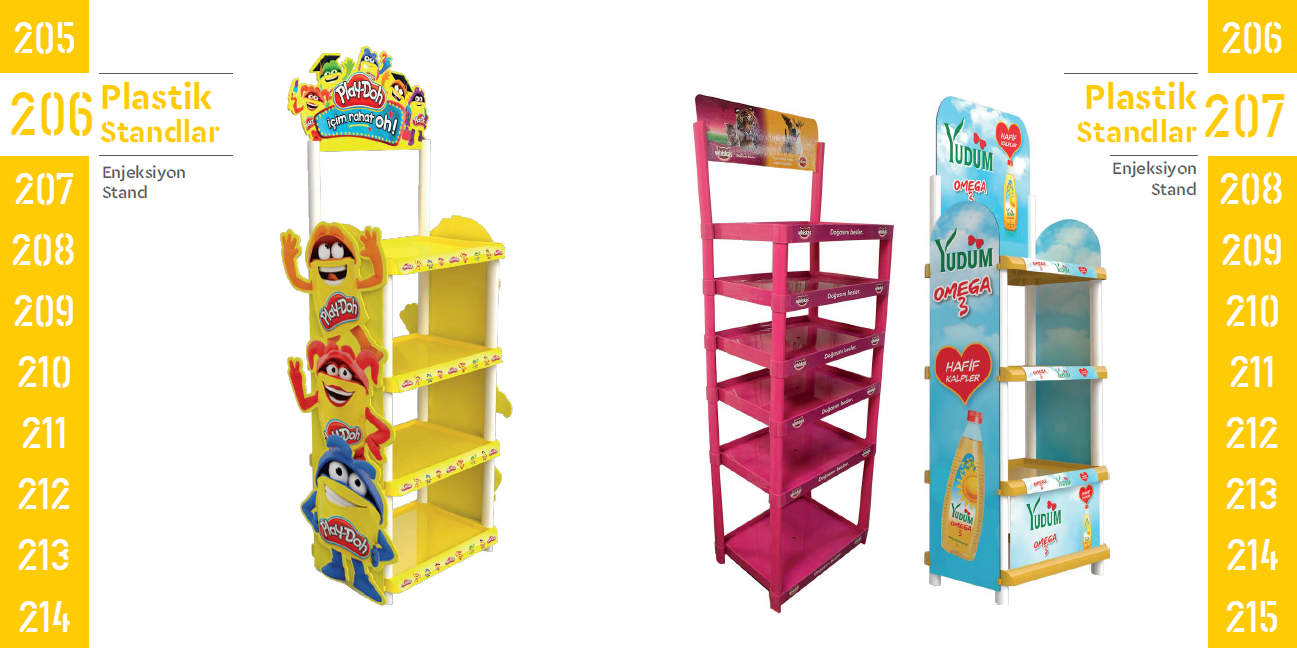 Plastic Stands 206-207