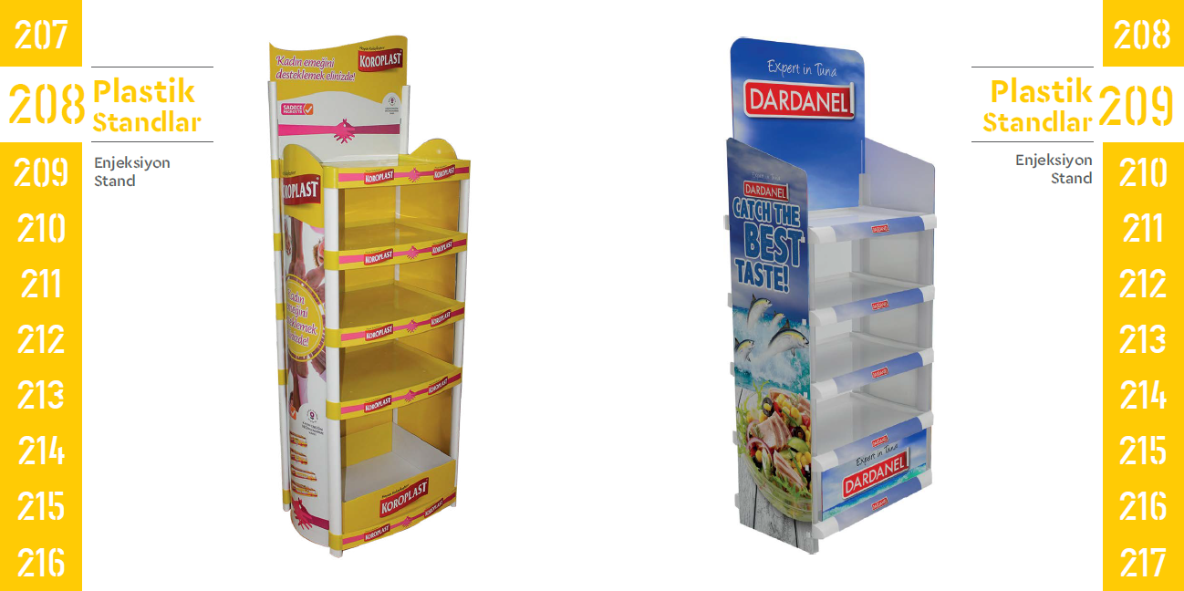 Plastic Stands 208-209