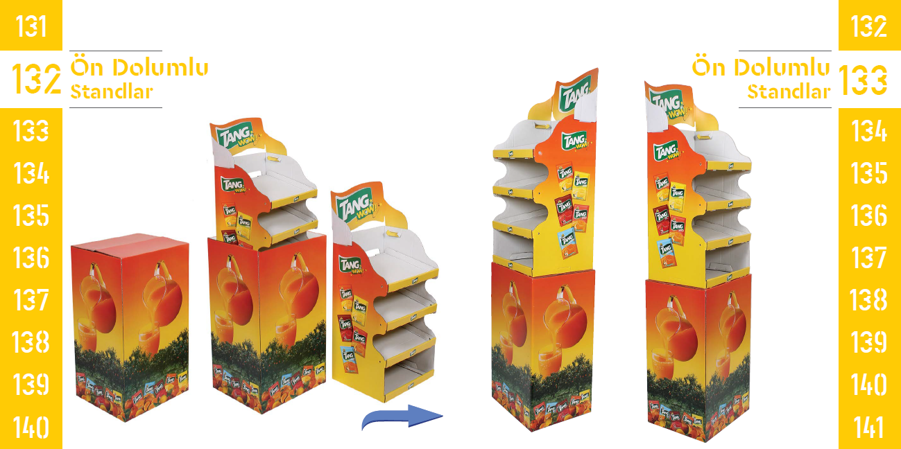 Pre-filled Stands 132-133