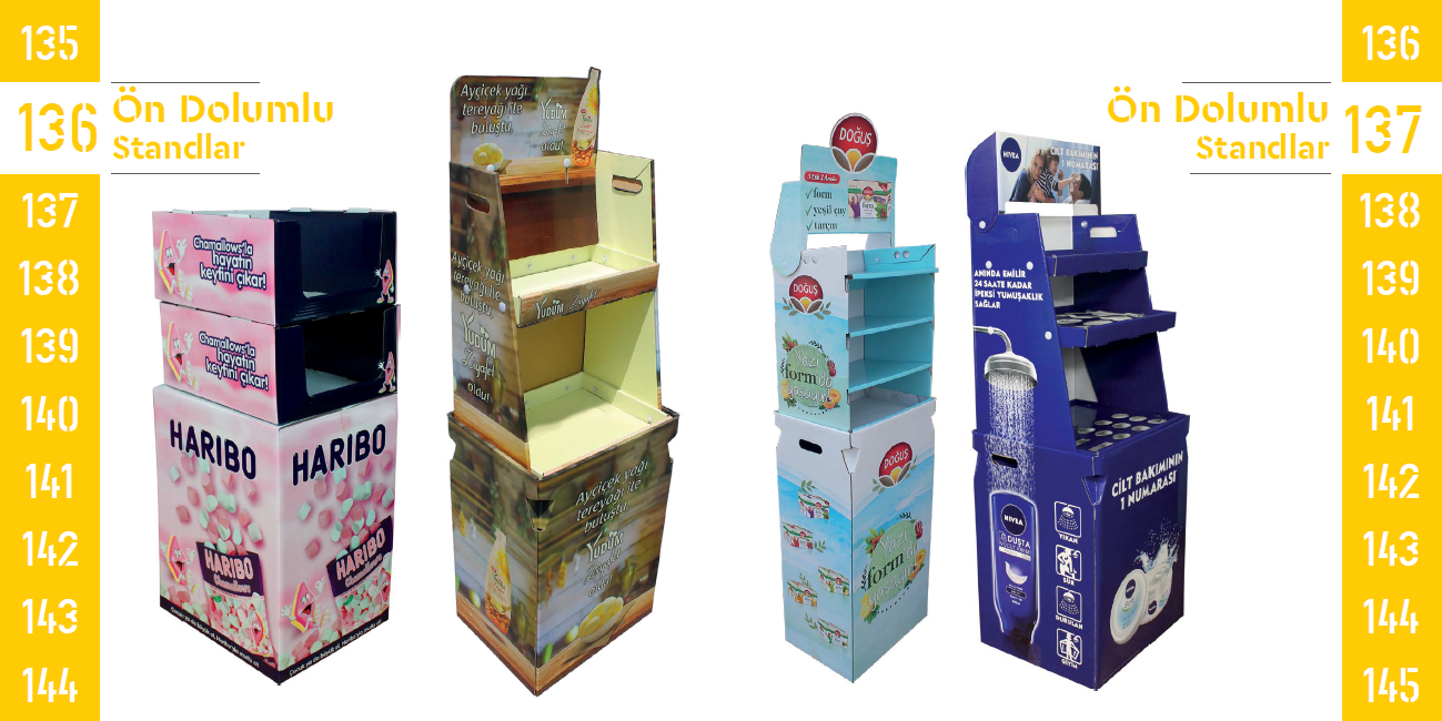 Pre-filled Stands 136-137