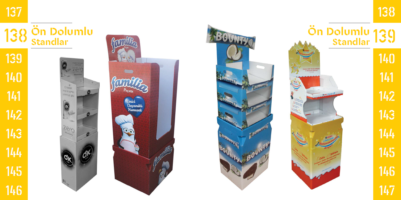 Pre-filled Stands 138-139