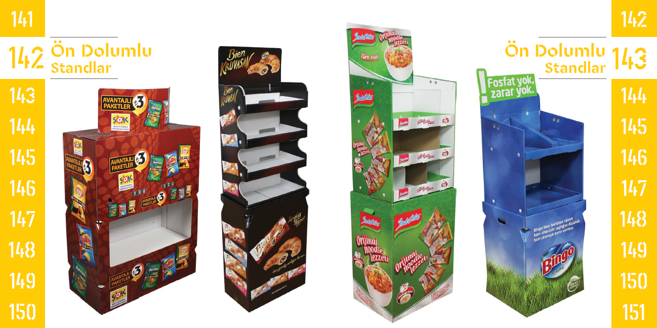 Pre-filled Stands 142-143