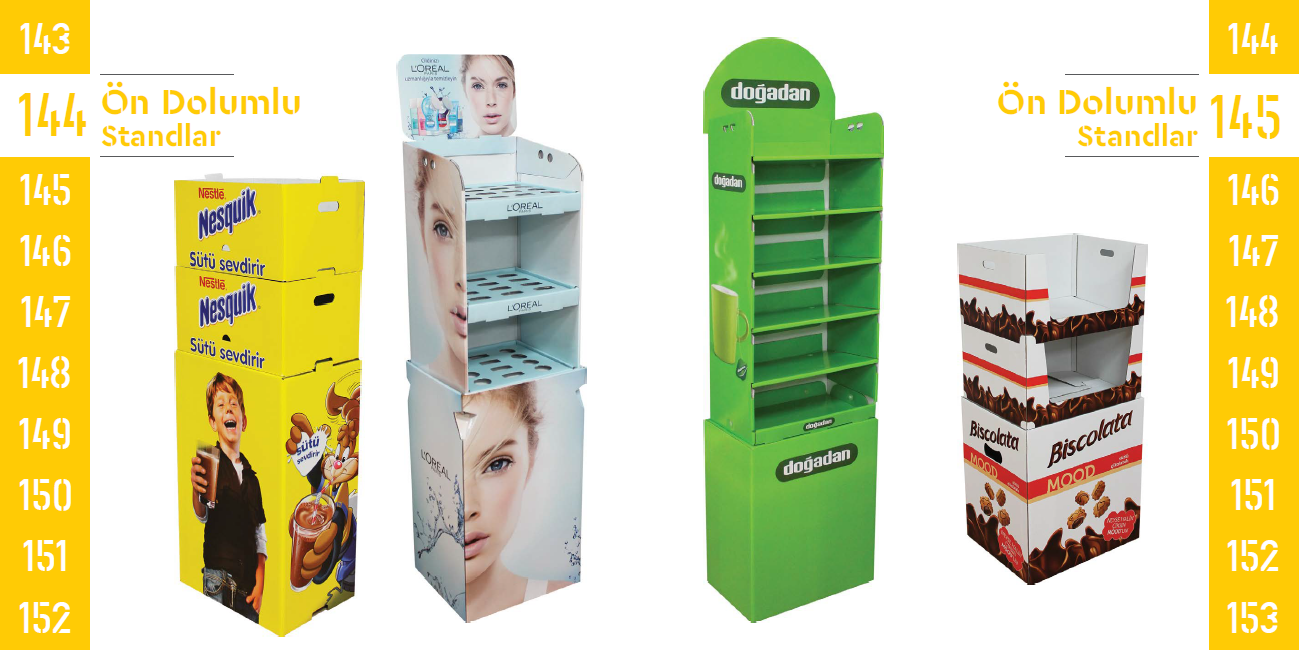 Pre-filled Stands 144-145