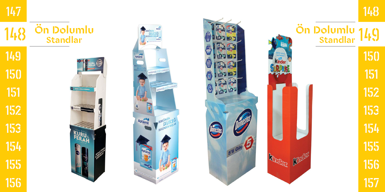 Pre-filled Stands 148-149