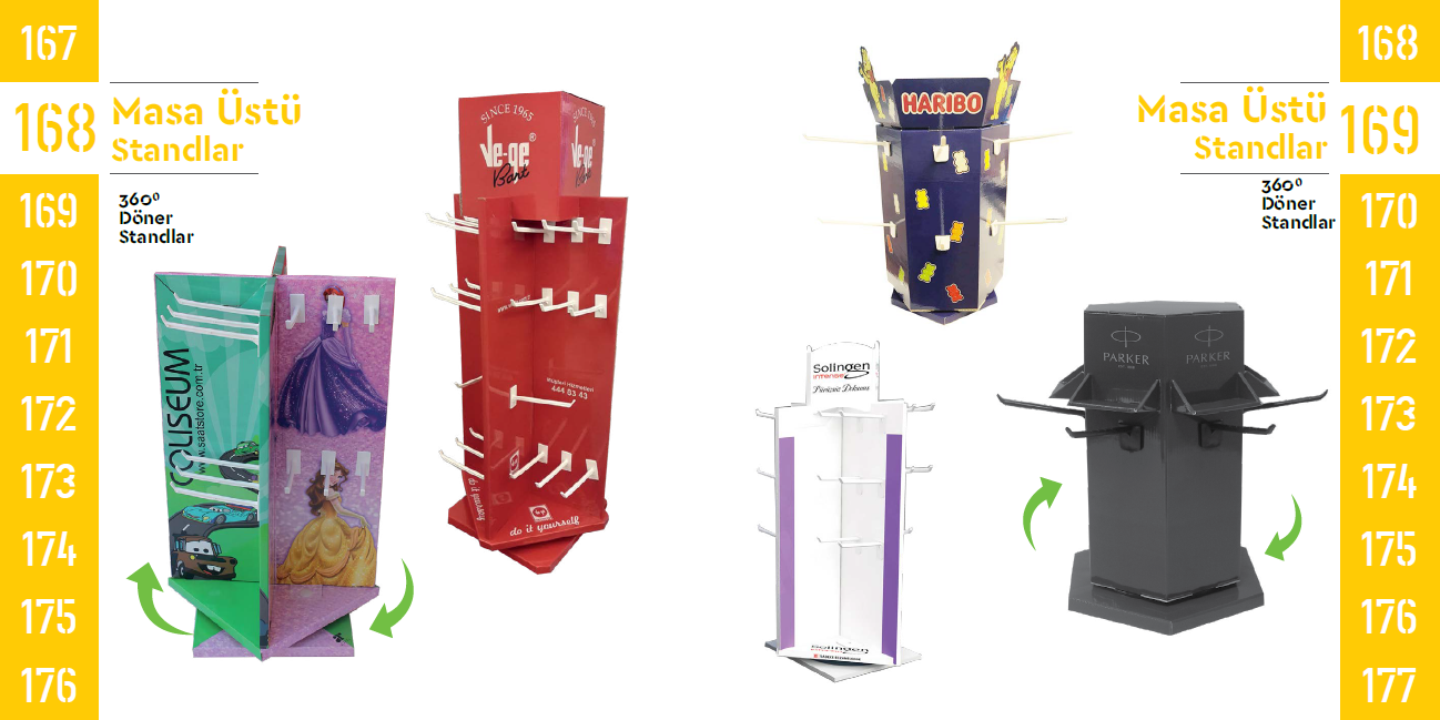 Tabletop 360 Degree Rotating Display Stands