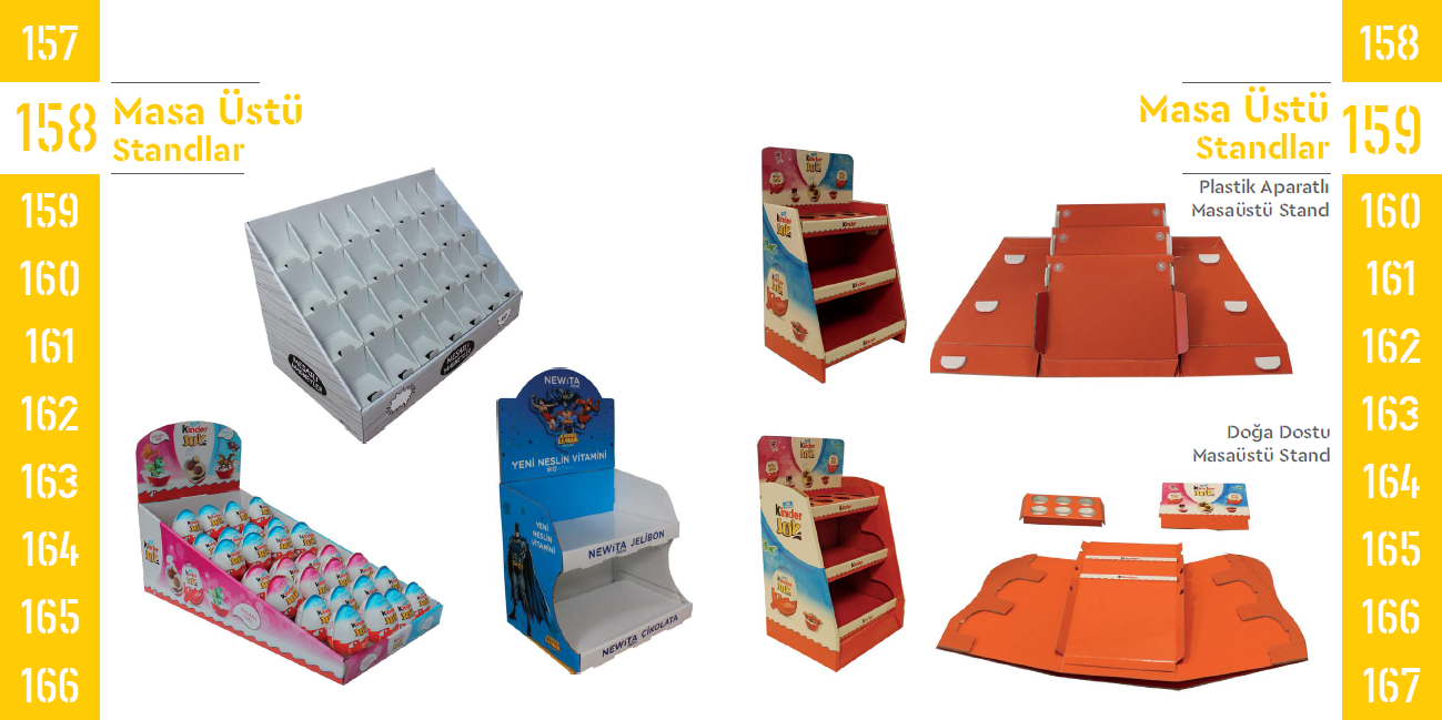 Tabletop Display Stands 158-159