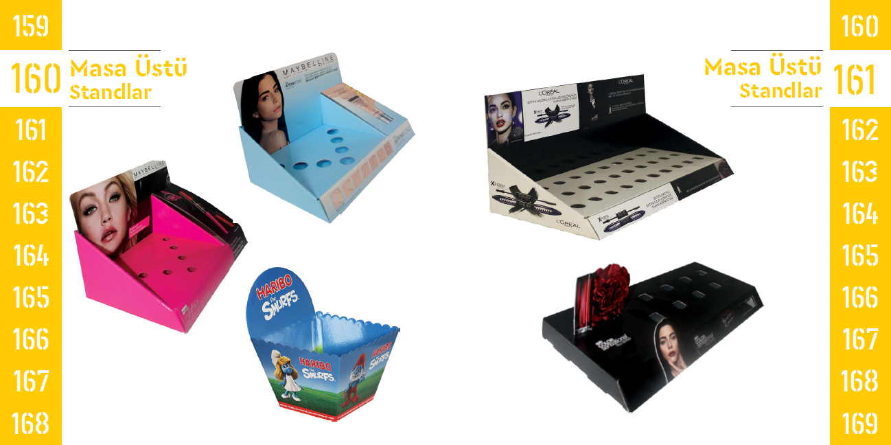 Tabletop Display Stands 160-161