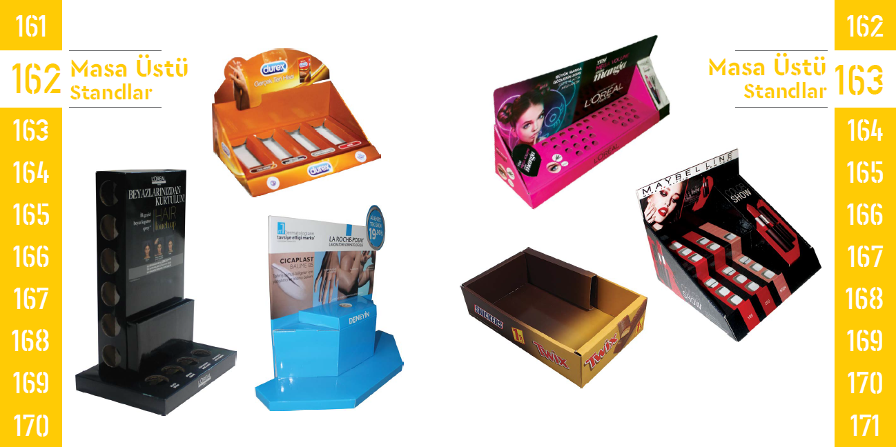 Tabletop Display Stands 162-163