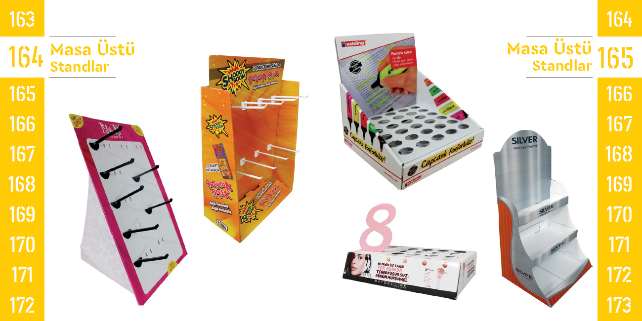 Tabletop Display Stands 164-165