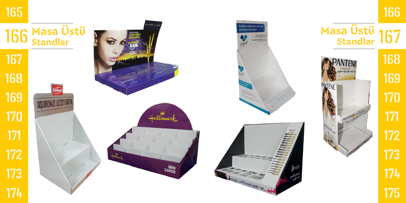 Tabletop Display Stands 166-167